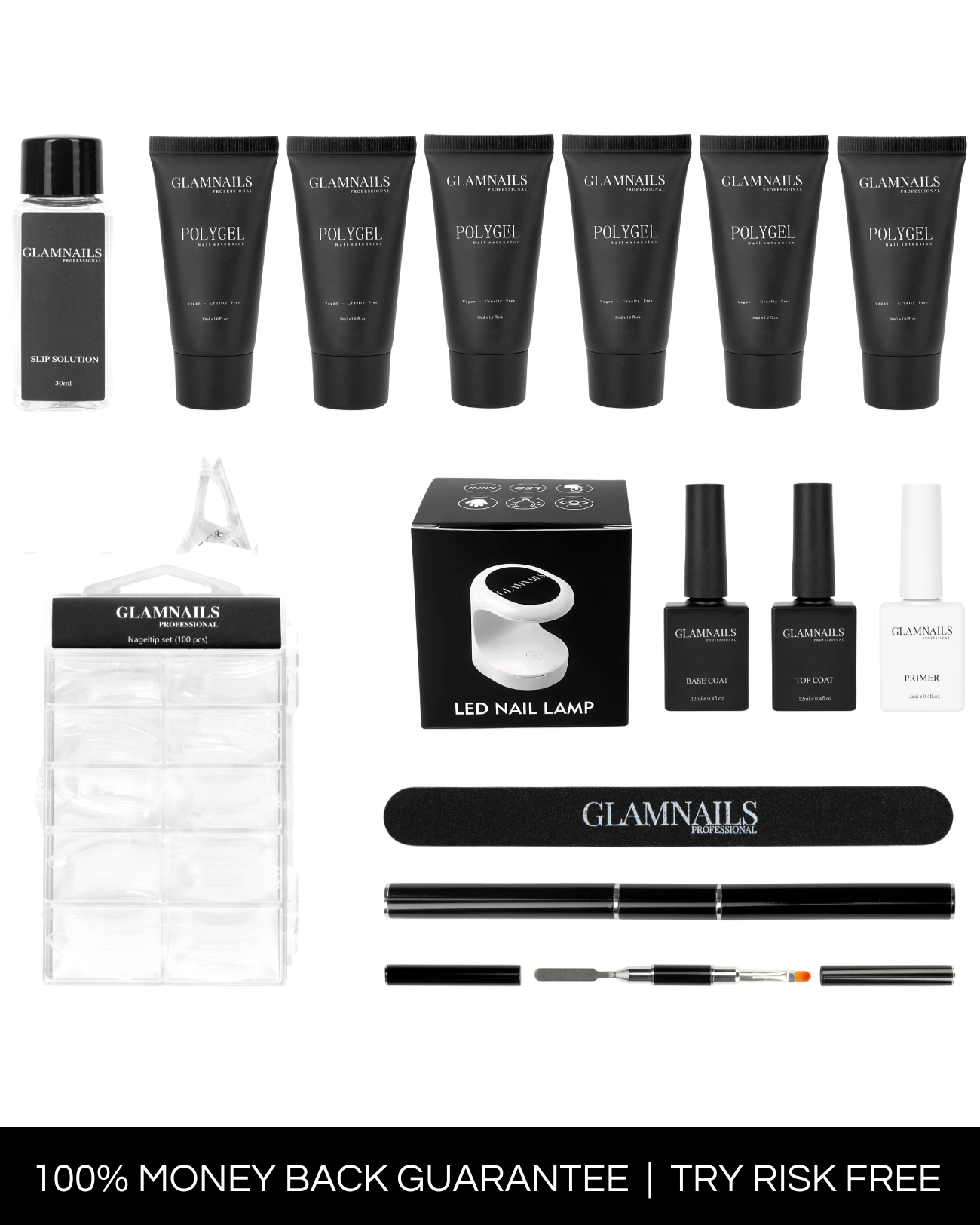 Glamnailsprofessional Gezondheid & beauty > Nagelverzorging > Nagelgel Polygel Everything Starterset | 3+3 Gratis Kleuren